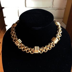 Vintage Gold Tone Choker Necklace